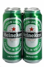 Heineken 4 Pack 16oz Can