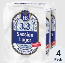 Hofbrau 3.3 Session Lager 4 Pack 16oz Cans