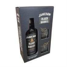 Jameson Black Barrel Gift Set 750ml