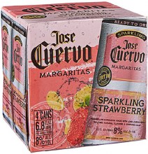 Jose Cuerbo Sparkling Strawberry Margarita 4 Pack Cans