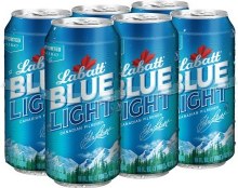 Labatt Blue Light 6 Pack 16oz Cans