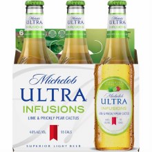 Michelob Ultra Lime & Prickly Pear Cactus 6 Pack Bottles