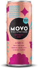 Movo Raspberry Rose Wine Spritzer 4 Pack Cans