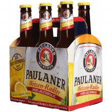 Paulaner Weizen Radler Non Alcoholic 6 Pack Bottles