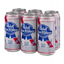 Pabst Blue Ribbon 6 Pack 16oz Cans