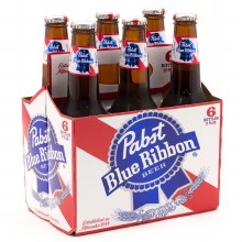 Pabst Blue Ribbon 6 Pack Bottles