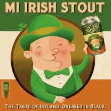 Pigeon Hill MI Irish Stout 6 Pack Cans