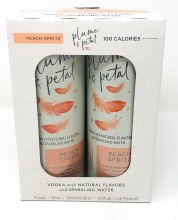 Plume & Petal Peach Spritz 4 Pack Cans