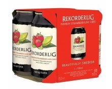 Rekorderlig Strawberry Lime 4 Pack Cans