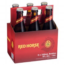 San Miguel Red Horse 6 Pack Bottles