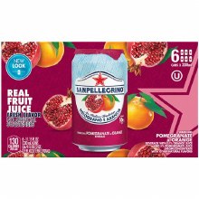 Sanpellegrino Orange & Pomegranate 6 Pack Cans