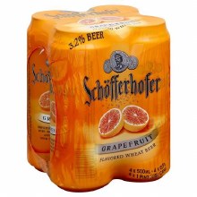 Schofferhofer Grapefruit 4 Pack 16oz Cans