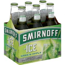 Smirnoff Ice Green Apple 6 Pack Bottles