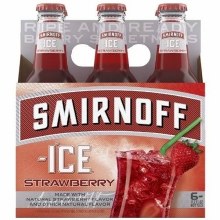 Smirnoff Ice Strawberry 6 Pack Bottles