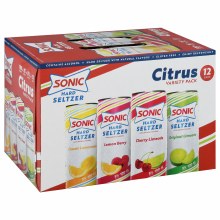 Sonic Citrus Hard Seltzer 12 Pack Cans