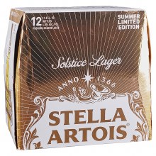 Stella Artois Solstice Lager 12 Pack Bottles