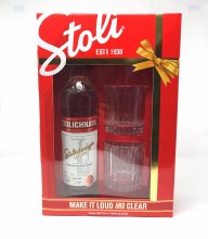 Stolichnaya Vodka 750ml Gift Set