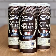 Tucher Dunkles Hefeweizen 4 Pack 16oz Cans