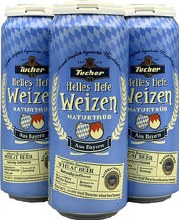 Tucher Helles Hefeweizen 4 Pack 16oz Cans