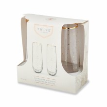 Twine Starlight Stemless Champagne Glasses