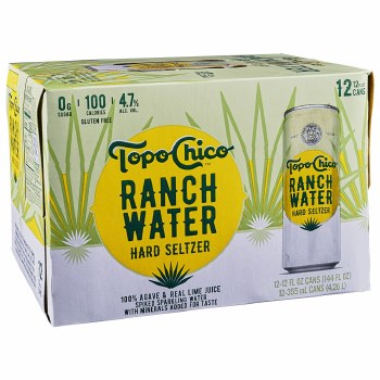 Topo Chico Ranch Water Hard Seltzer 12 Pack Cans