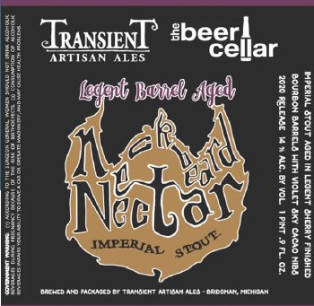 Transient Neckbe Nectar Double Bourbon Barrel 16.9oz Bottle