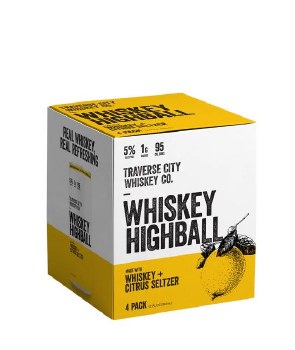 Traverse City Whiskey Co Highball Original Citrus Seltzer 4 Pack Cans