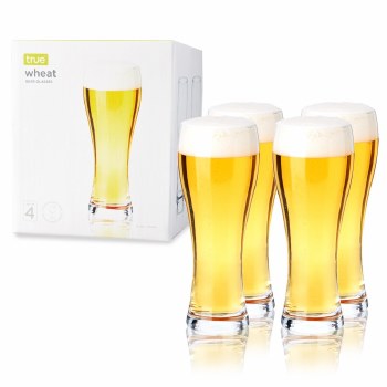 True Wheat Beer Glasses Set of 4