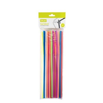 Twisted Ultra Bendy Straws 50ct