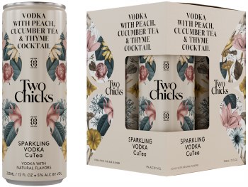 Two Chicks Sparkling Vodka Cutea 4 Pack Cans
