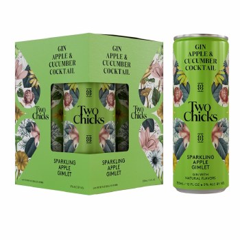 Two Chicks Sparkling Apple Gimlet 4 Pack Cans