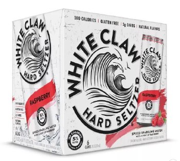 White Claw Raspberry 6 Pack Cans