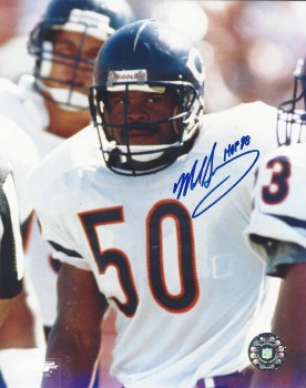 MIKE SINGLETARY AUTOGRAPHED HAND SIGNED CHICAGO BEARS 8X10 PHOTO