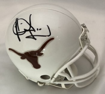 vince young autographed helmet