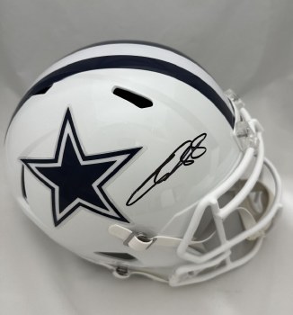 CEEDEE LAMB AUTOGRAPHED HAND SIGNED FULL SIZE REPLICA DALLAS COWBOYS ALTERNATE HELMET