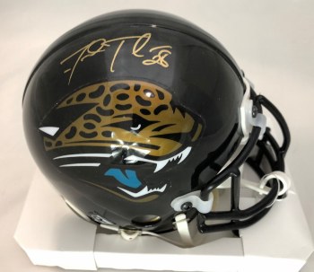 FRED TAYLOR AUTOGRAPHED HAND SIGNED JACKSONVILLE JAGUARS MINI HELMET