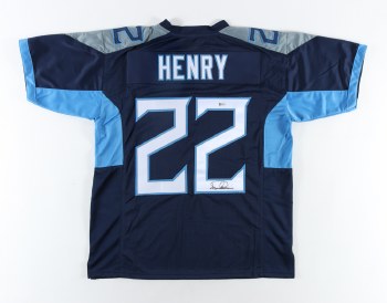 DERRICK HENRY AUTOGRAPHED HAND SIGNED TENNESSEE TITANS JERSEY
