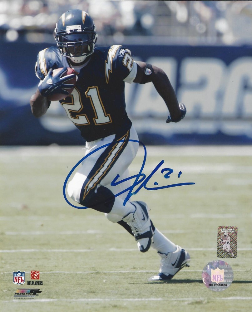 LADAINIAN TOMLINSON AUTOGRAPHED HAND SIGNED LA CHARGERS 8X10 PHOTO -  Signature Collectibles