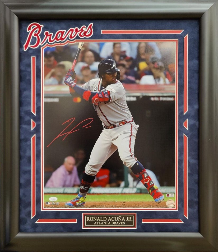 FERNANDTO TATIS JR AUTOGRAPHED HAND SIGNED CUSTOM FRAMED SAN DIEGO