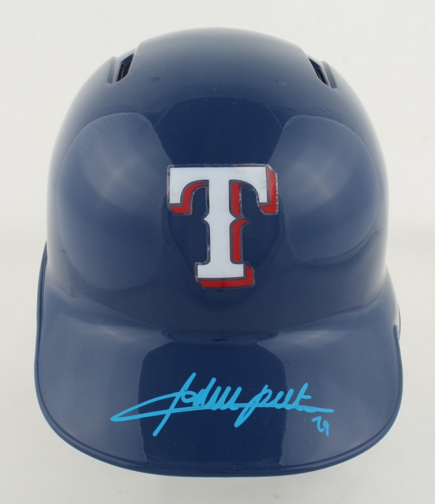 Autographed/Signed Adrian Beltre Texas Rangers Blue Baseball