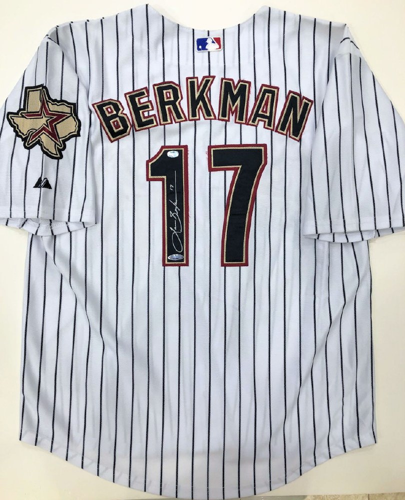 LANCE BERKMAN AUTOGRAPHED HAND SIGNED HOUSTON ASTROS JERSEY - Signature  Collectibles