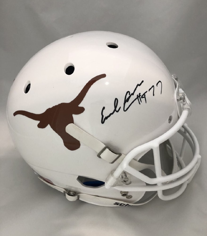 Autographed/Signed Earl Campbell Texas White College Football