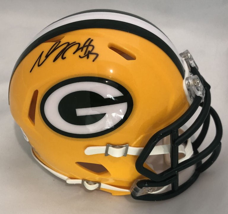 Davante Adams Autographed Green Bay Packers Yellow Full Size Replica Speed  Helmet Beckett BAS QR Stock #201211 - Mill Creek Sports