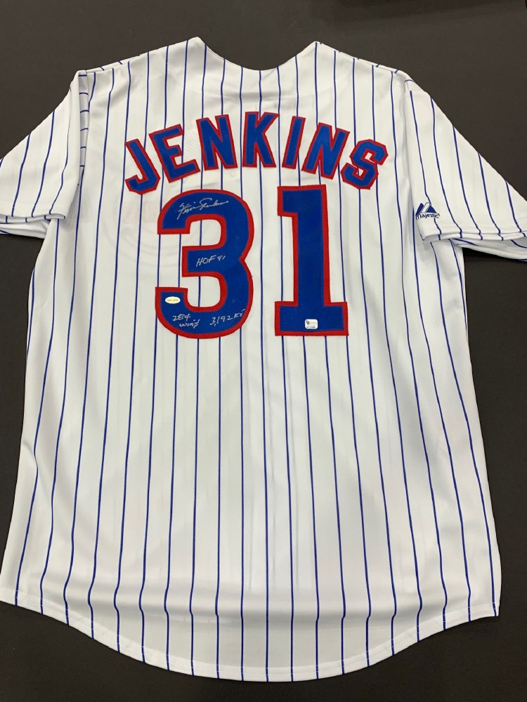 Ferguson Fergie Jenkins Chicago Cubs Signed Authentic Jersey JSA  Authenticated