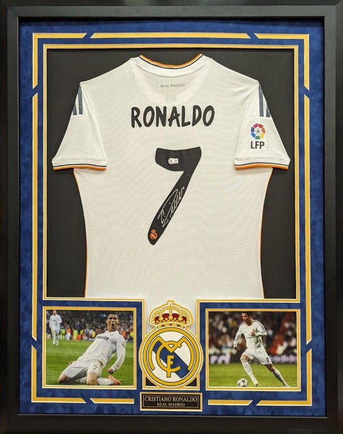 Jersey Cristiano Ronaldo Autógrafo Real Madrid Manchester