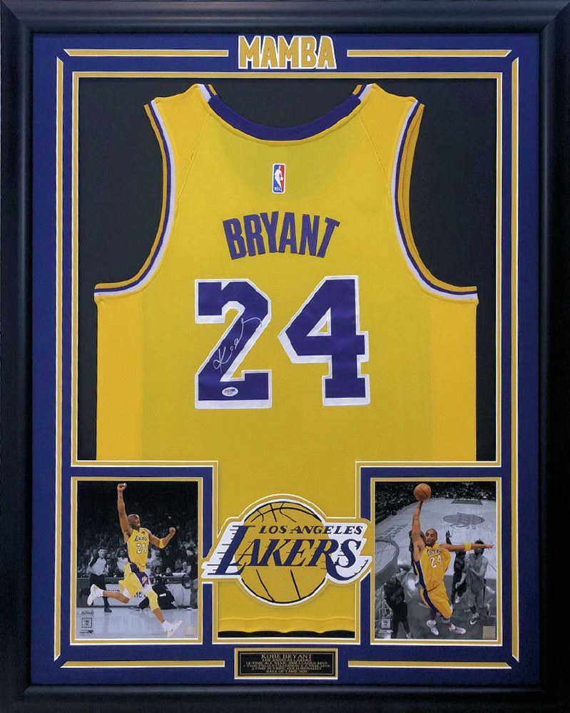 kobe bryant framed jersey