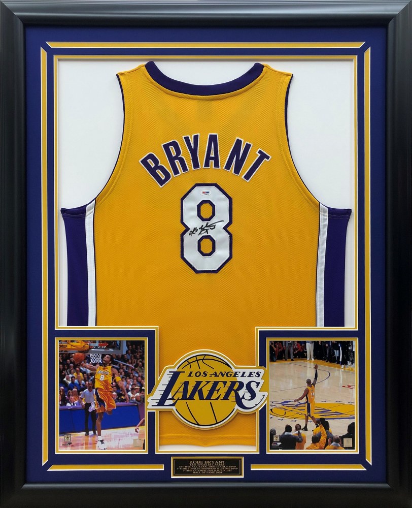 kobe bryant framed jersey