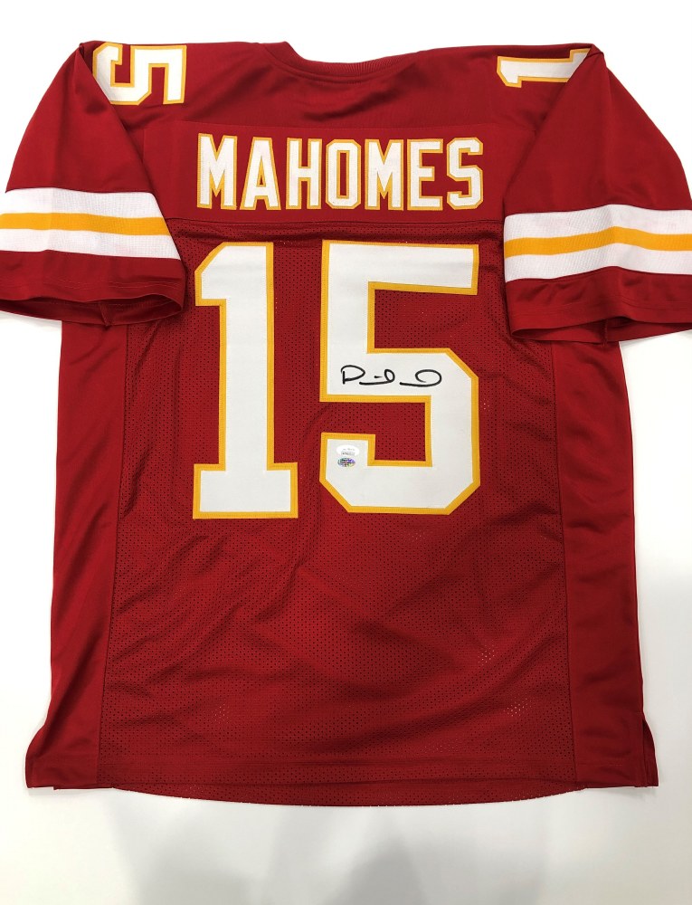 mahomes autographed jersey