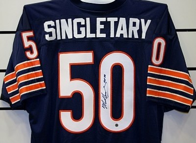 mike singletary signed jersey