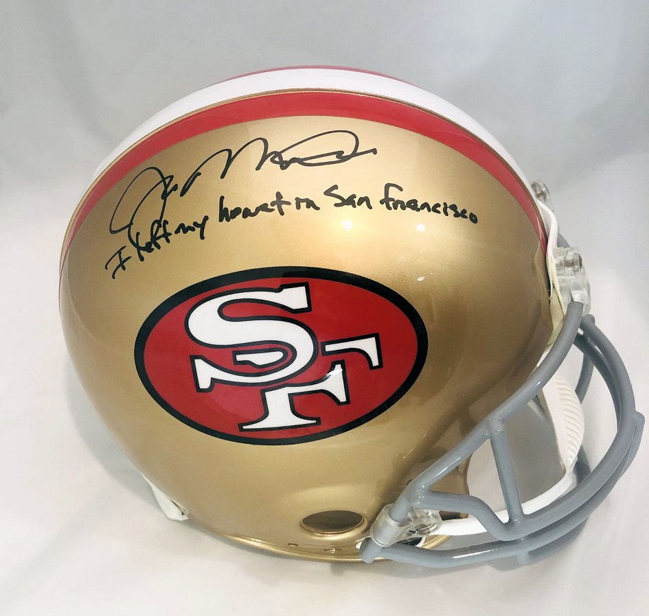 49ers Greats Full-Size Authentic On-Field 49ers Helmet Signed by